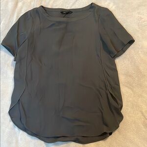 Banana Republic Gray Short Sleeve Blouse